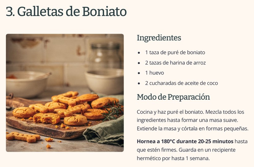 Página del material: Una receta paso a paso